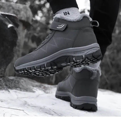 bottes d'hiver fourrées, semelle antidérapante
