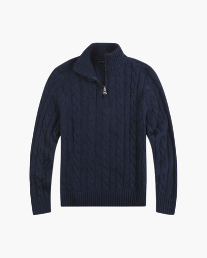 Pull Old Money avec col zippé