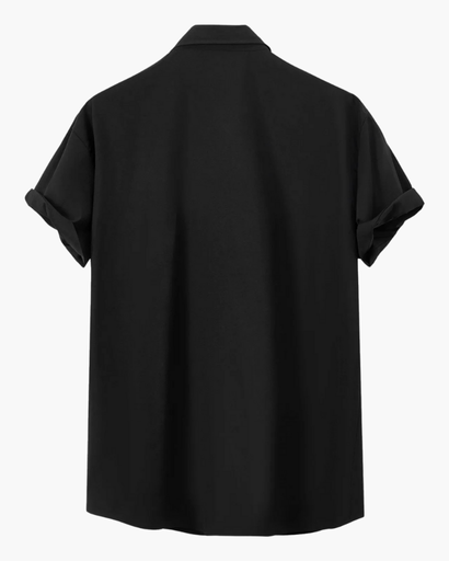 Chemise Décontractée Homme à Manches Courtes avec Col Classique