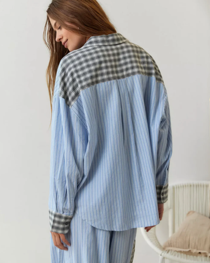 Pyjama Femme Confortable – Coupe Ample à Carreaux