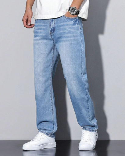Jeans Décontracté Homme – Coupe Classique Polyvalente