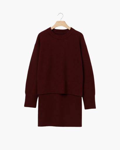 Ensemble Pull et Jupe Femme | Élégance Décontractée et Confort Douillet