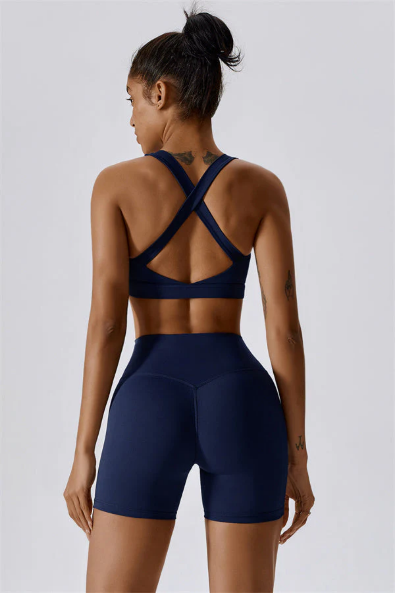 Ensemble Sport Femme SculptFit Sans Coutures – Brassière et Short Taille Haute