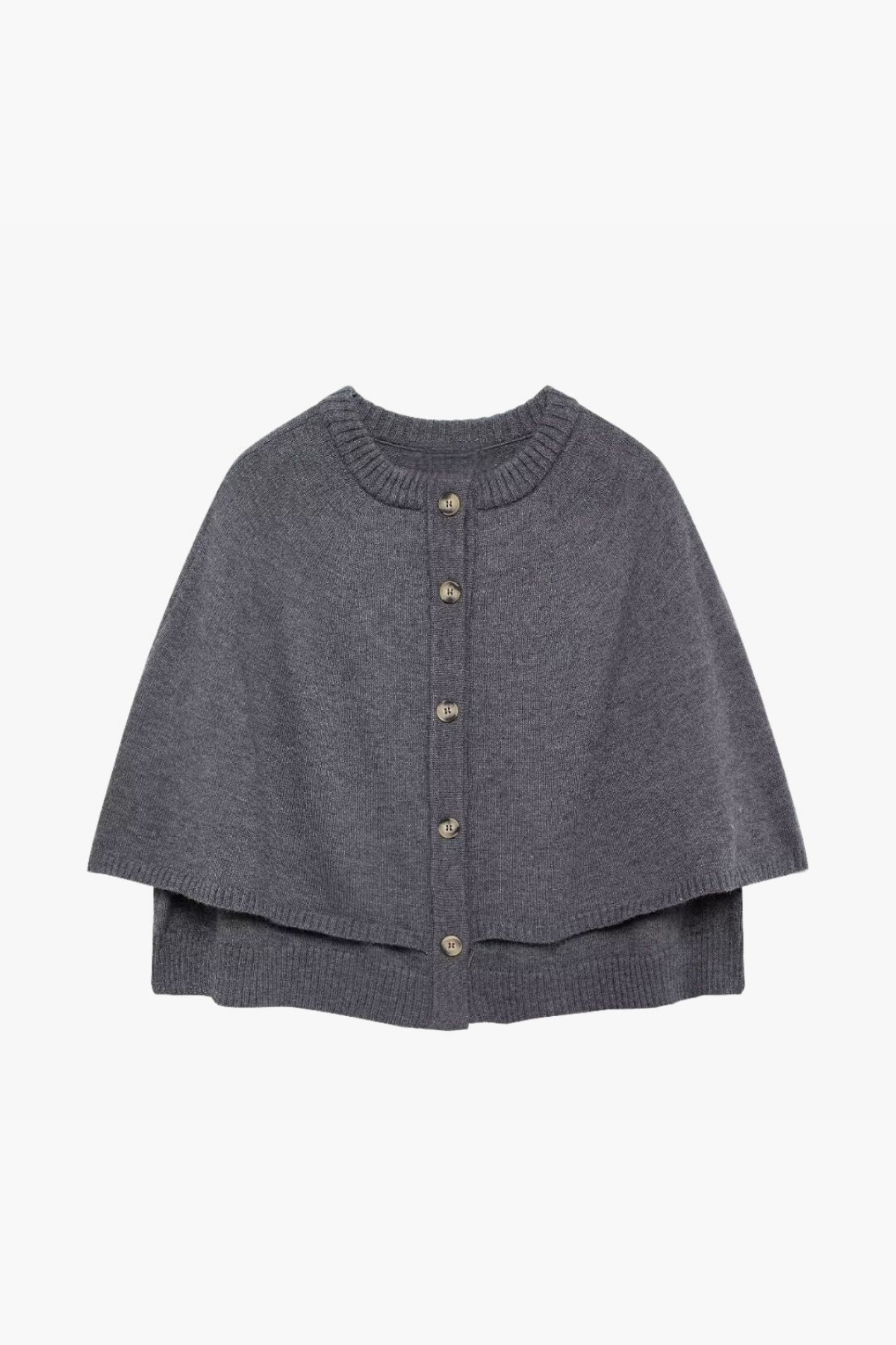 Gilet Cape Court Femme à Boutons – Style Élégant et Moderne