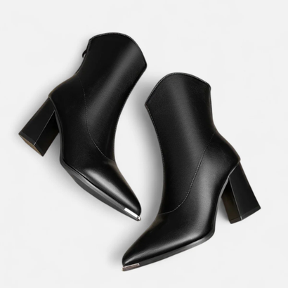 Bottines à Talons pour Femme – Design Pointu Élégant et Minimaliste