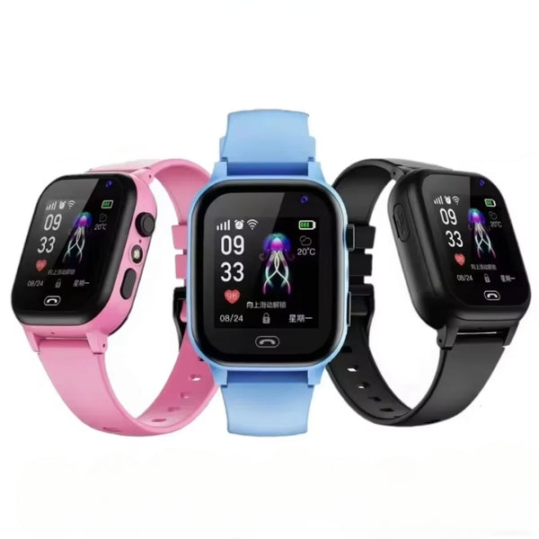 Montre connectee GPS enfant KidsSafe - disponible en bleu, noir et rose