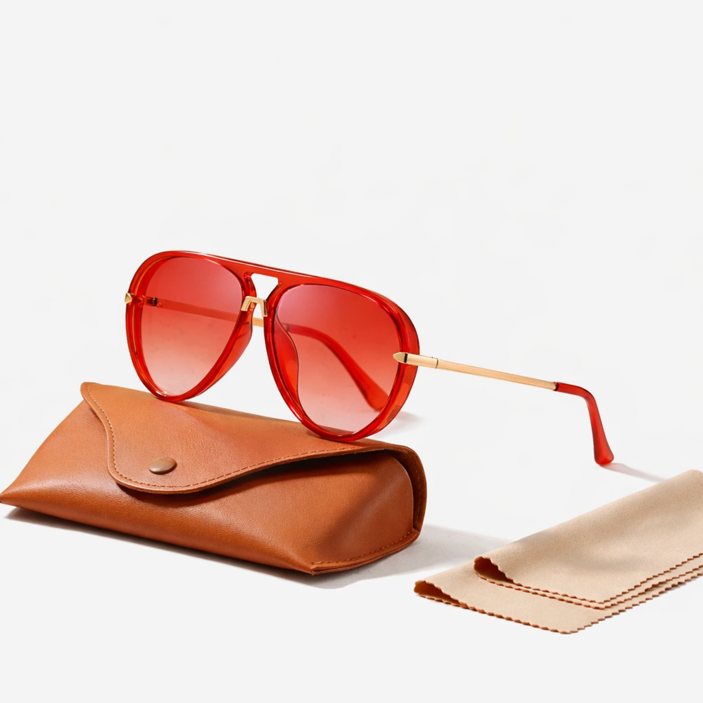 Lunettes de Soleil Aviateur Femme – Style Rétro Oversize | Verres Teintés Polarisés