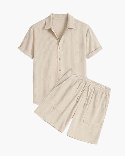 Zomerset Homme – Chemise Légère à Manches Courtes et Short Assorti