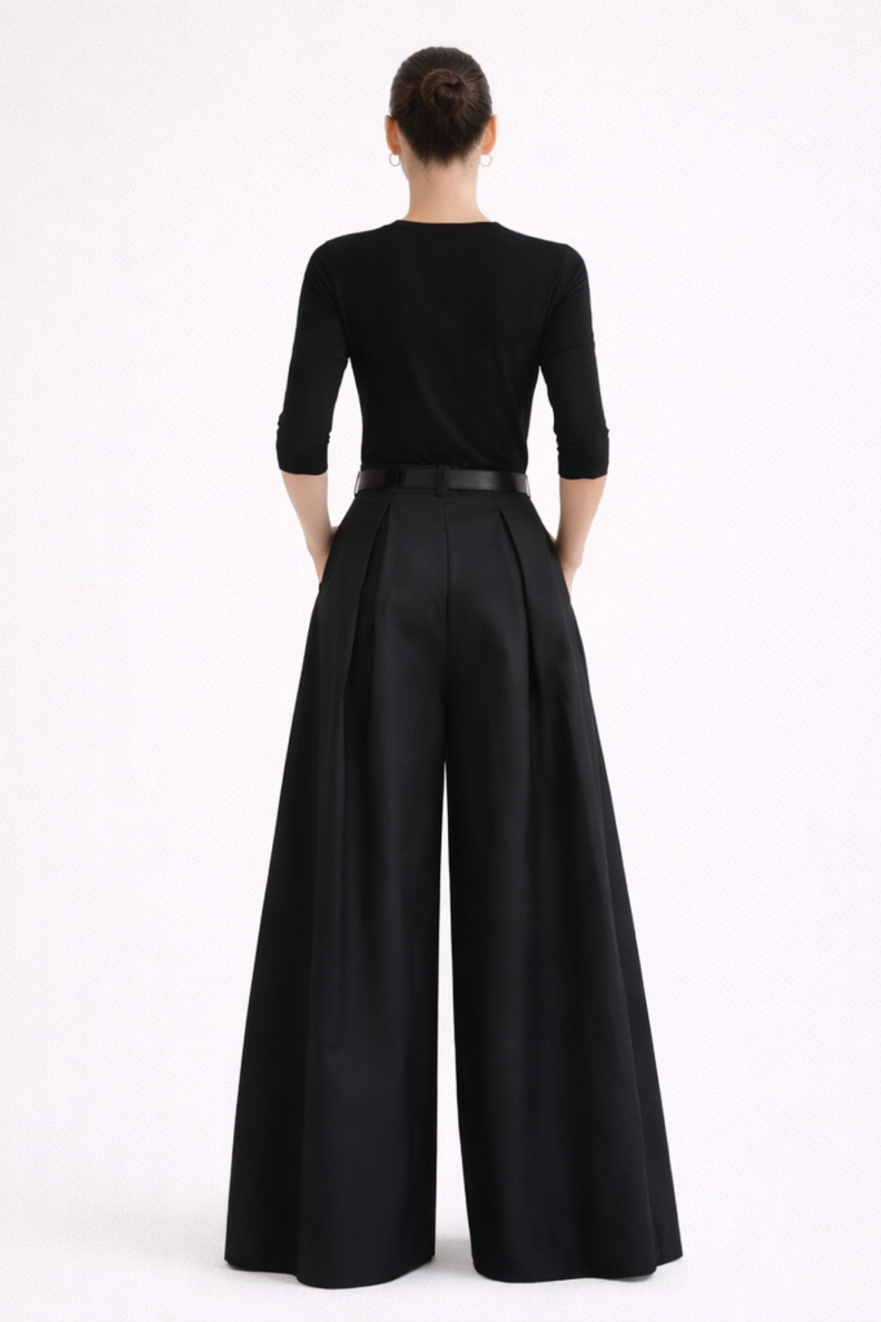 Pantalon Jupe Long Élégant – Taille Haute Femme, Pour Occasions Formelles et Décontractées