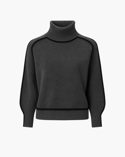 Col roulé pour femme, coupe confortable