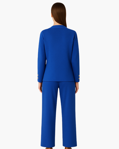 Ensemble Femme 2 Pièces avec Grands Boutons Dorés – Chic & Confortable