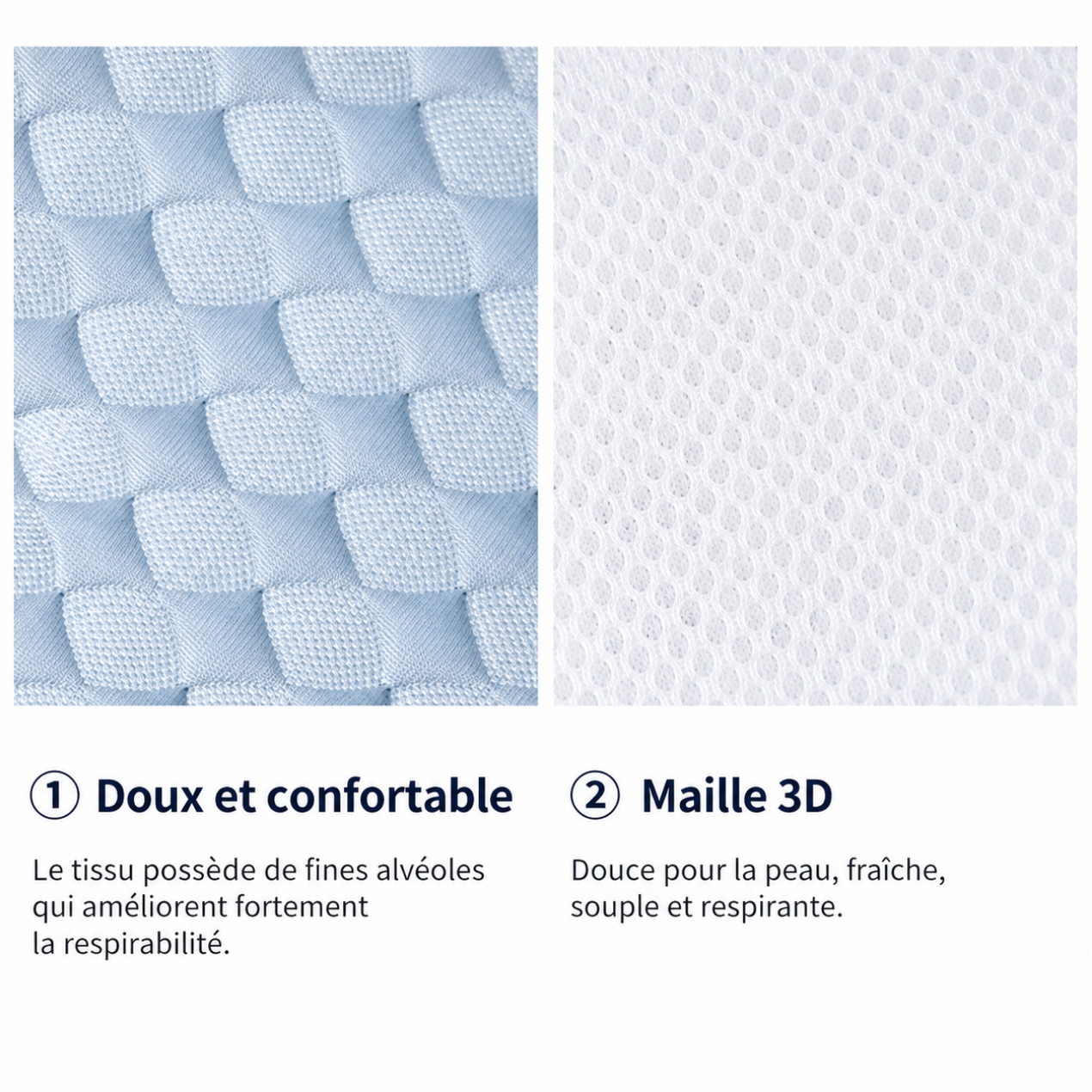 Coussin Rafraîchissant pour Poussette – Assise Respirante & Douce pour Bébé