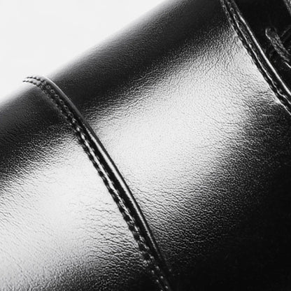 chaussures richelieu homme en cuir, vue arrière