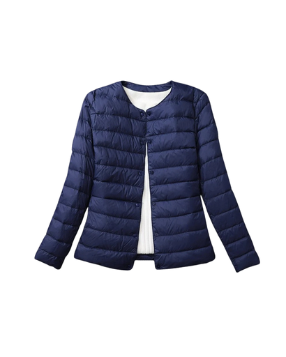 Doudoune Légère Femme – Design Col Rond