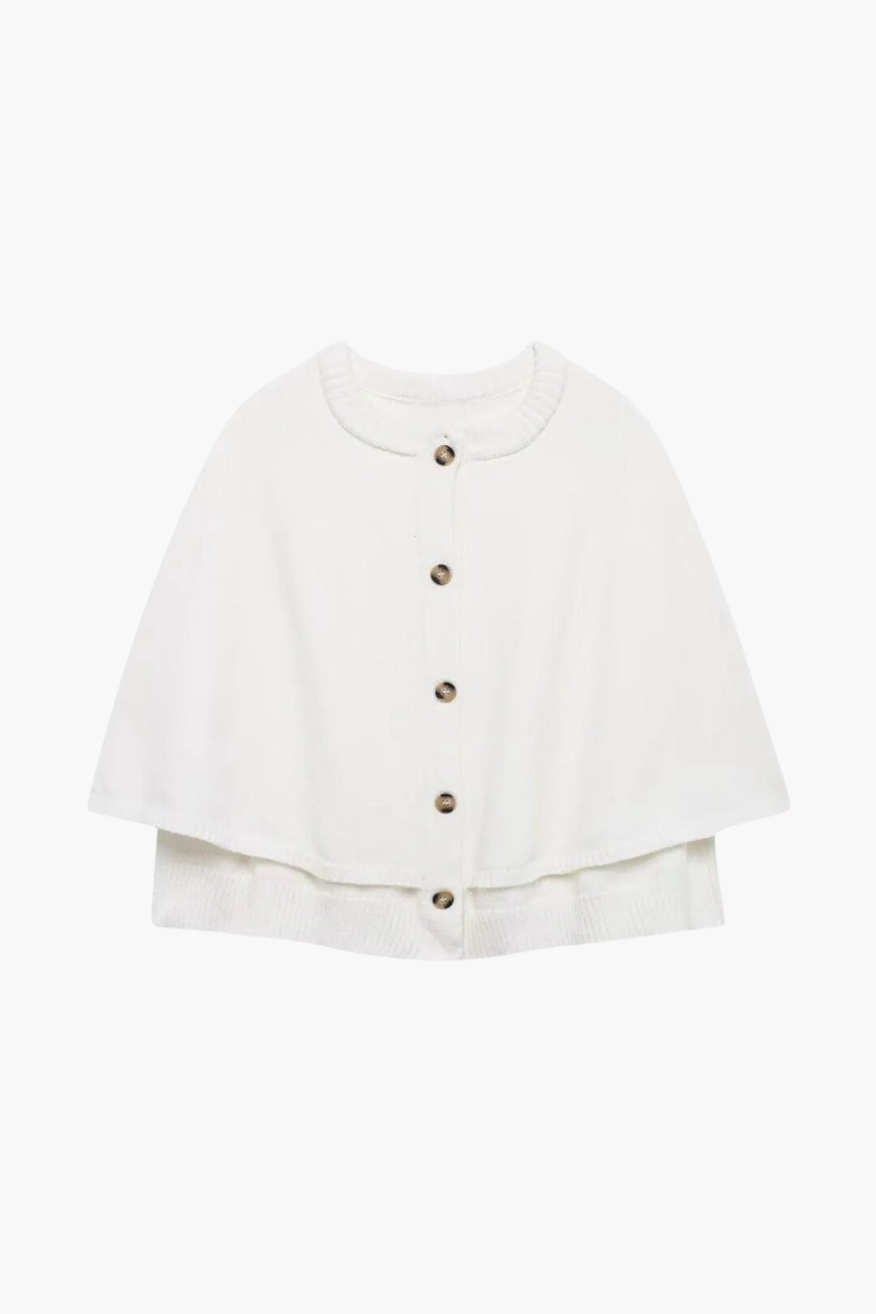 Gilet Cape Court Femme à Boutons – Style Élégant et Moderne