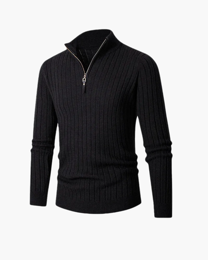 Tricot à col zippé pour homme