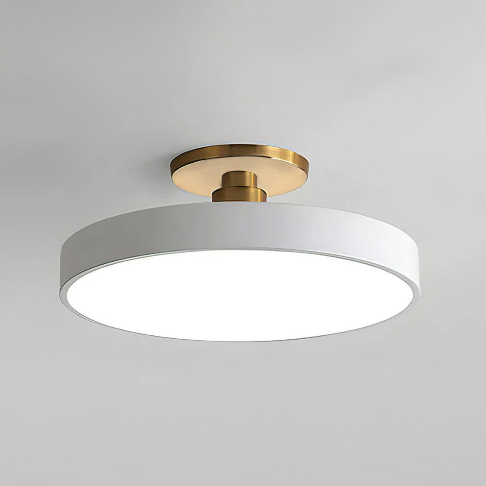 Plafonnier LED Semi-Encastré Circulaire – Blanc