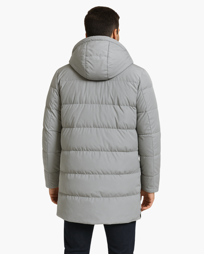 Parka D’Hiver Matelassée pour Homme | Coupe Longue & Capuche