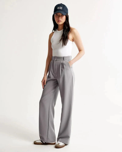 Pantalon Femme à Jambes Larges | Taille Haute & Coupe Élégante