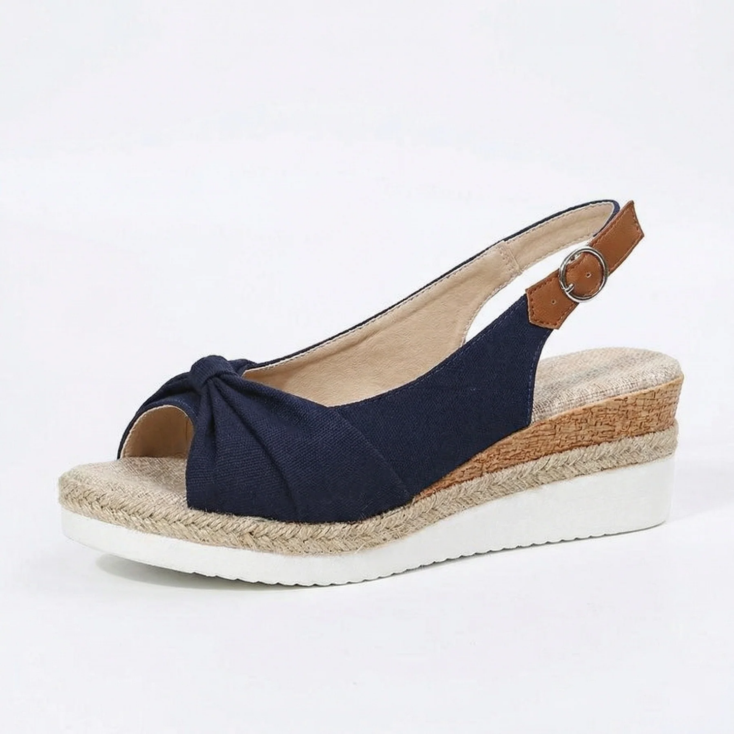 Sandales Femme Confort Ergonomiques – Sandales Compensées Avec Bride Ajustable