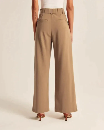 Pantalon Femme à Jambes Larges | Taille Haute & Coupe Élégante