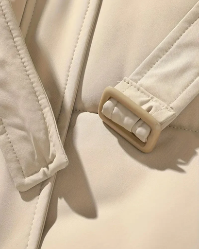 Manteau d’Hiver Léger Femme avec Ceinture – Coupe Matelassée Confortable