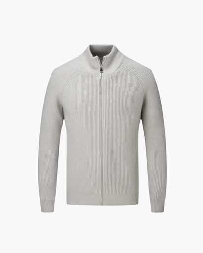 Tricot à fermeture éclair intégrale pour homme, style moderne