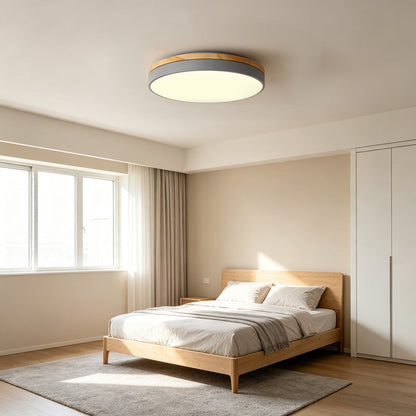 Plafonnier LED rond gros plan finition