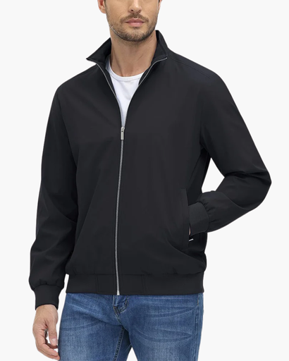 Bomber Jacket Homme – Léger et Décontracté avec Fermeture Zippée
