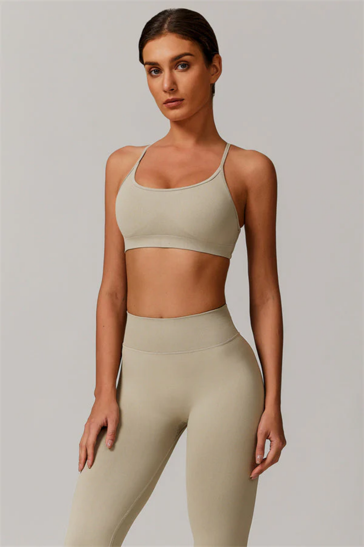 Ensemble Sport Femme Seamless – Brassière Dos Croisé et Legging Sculptant