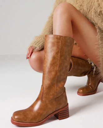 Bottes Hautes Femme – Doublure Chaude & Style Authentique