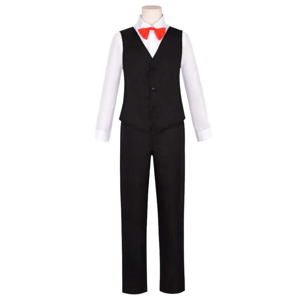 Gilet et chemise blanche du costume marionnette, vue de face