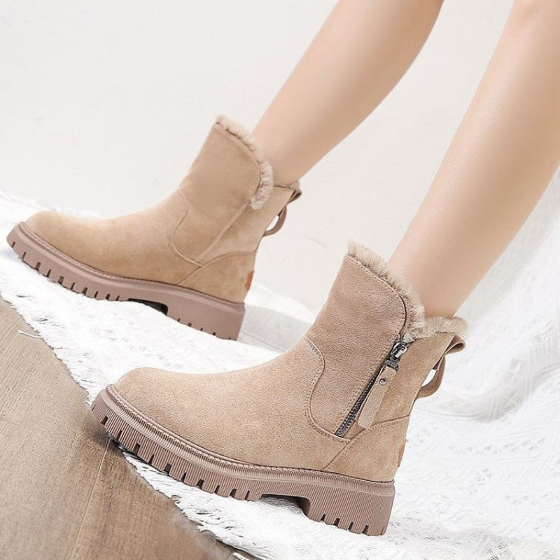 bottines fourrées femme, semelle