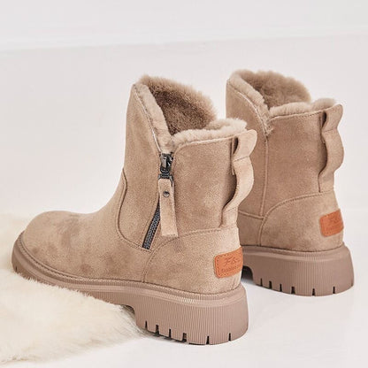 bottines fourrées femme, paire