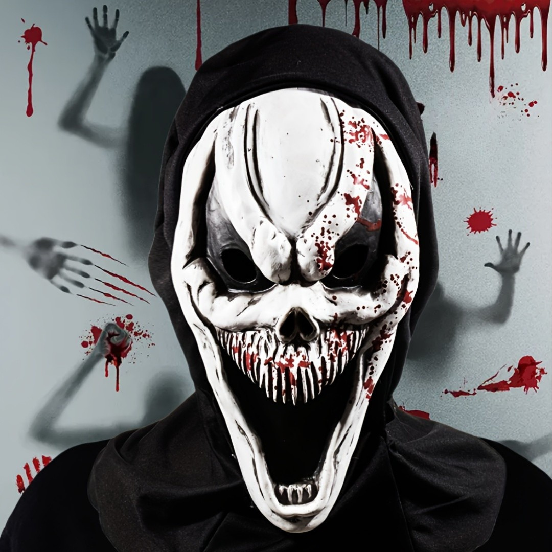 Masque tête de mort Halloween - vue principale