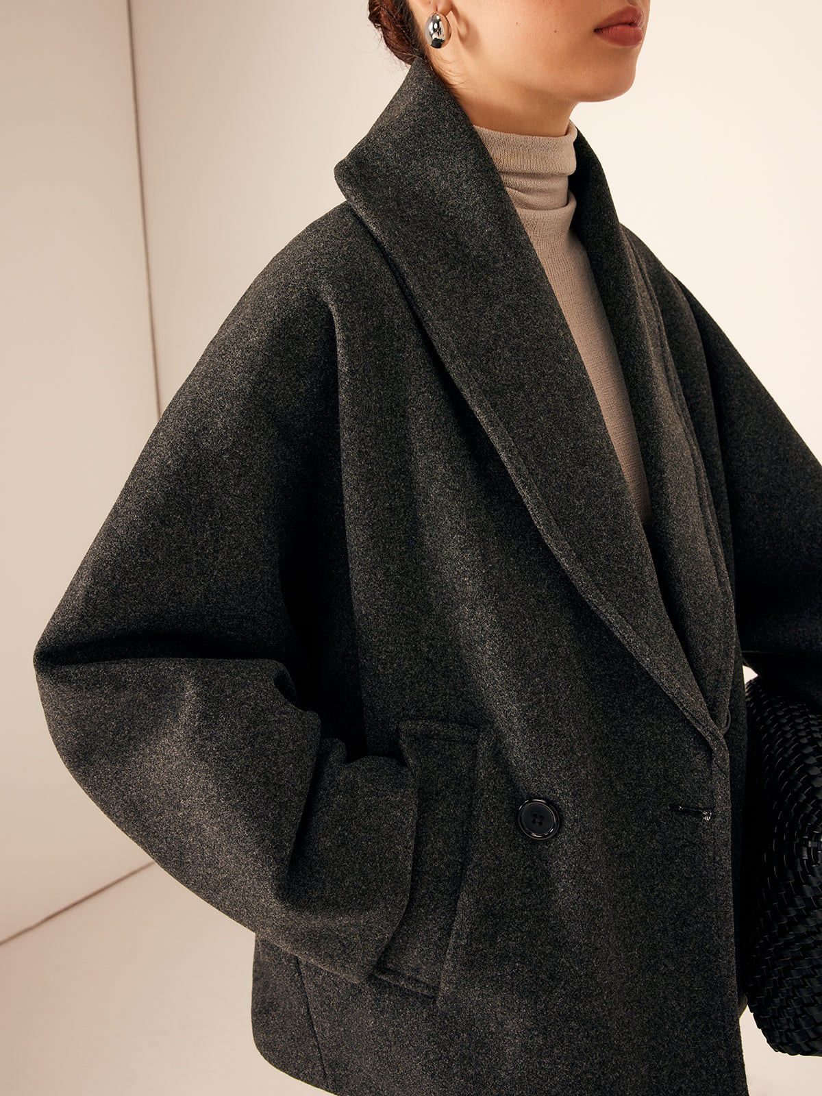 Veste courte en tweed