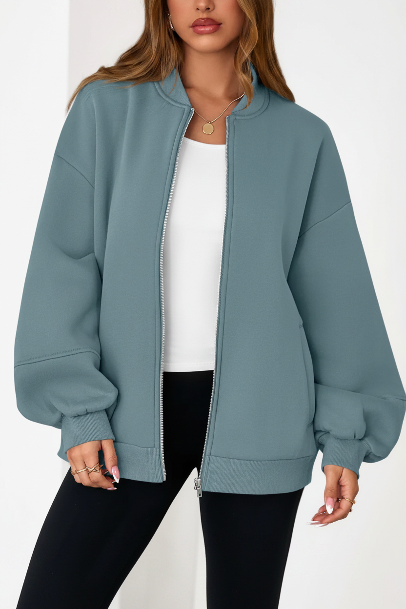 bombardier oversize femme, coloris vert