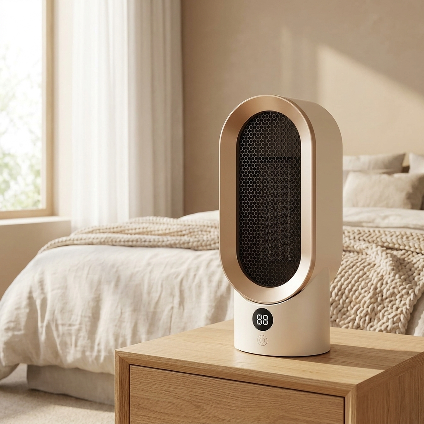 Chauffage d'appoint compact silencieux, vue principale