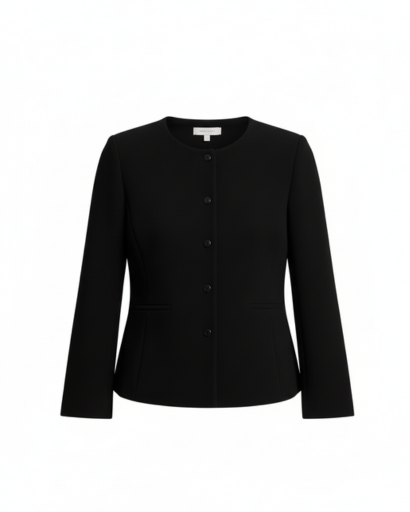 Cardigan Femme Élégant à Col Rond | Boutons en Détail Raffiné