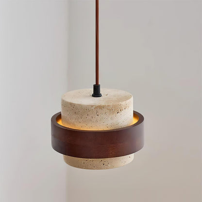 Suspension travertin décor moderne