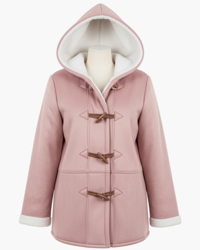 Manteau à capuche doublé en polaire pour femme – Chaleur et élégance d’hiver