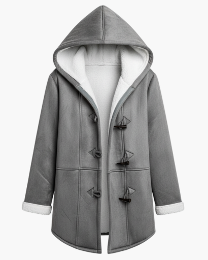 Manteau à capuche doublé en polaire pour femme – Chaleur et élégance d’hiver