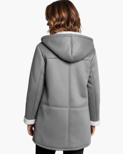 Manteau à capuche doublé en polaire pour femme – Chaleur et élégance d’hiver
