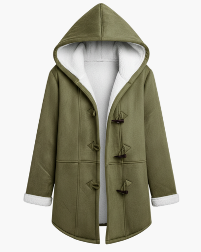 Manteau à capuche doublé en polaire pour femme – Chaleur et élégance d’hiver