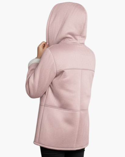 Manteau à capuche doublé en polaire pour femme – Chaleur et élégance d’hiver