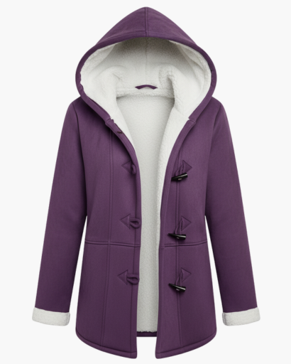 Manteau à capuche doublé en polaire pour femme – Chaleur et élégance d’hiver