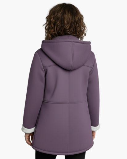 Manteau à capuche doublé en polaire pour femme – Chaleur et élégance d’hiver