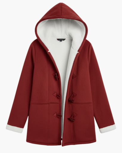 Manteau à capuche doublé en polaire pour femme – Chaleur et élégance d’hiver