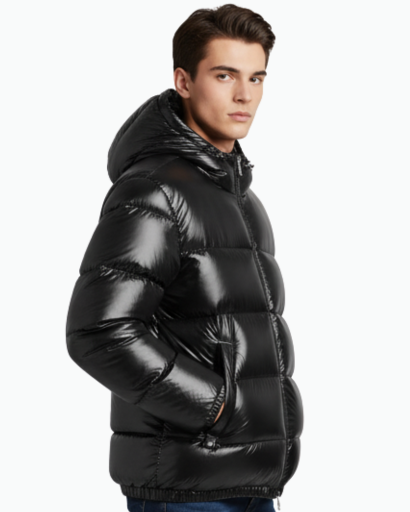 Doudoune Homme – Coupe Oversize – Déperlante & Rembourrée – Avec Capuche