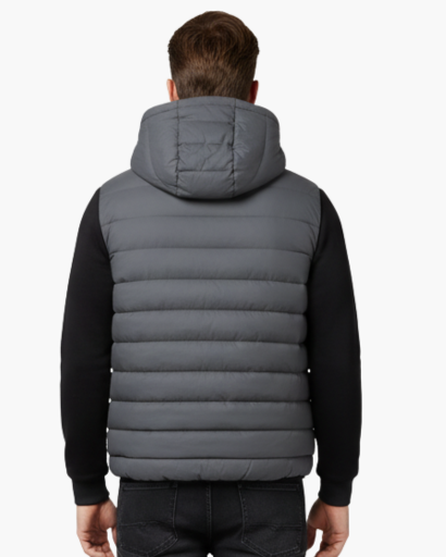 Veste Matelassée Homme avec Capuche – Style Urbain & Confort Thermique
